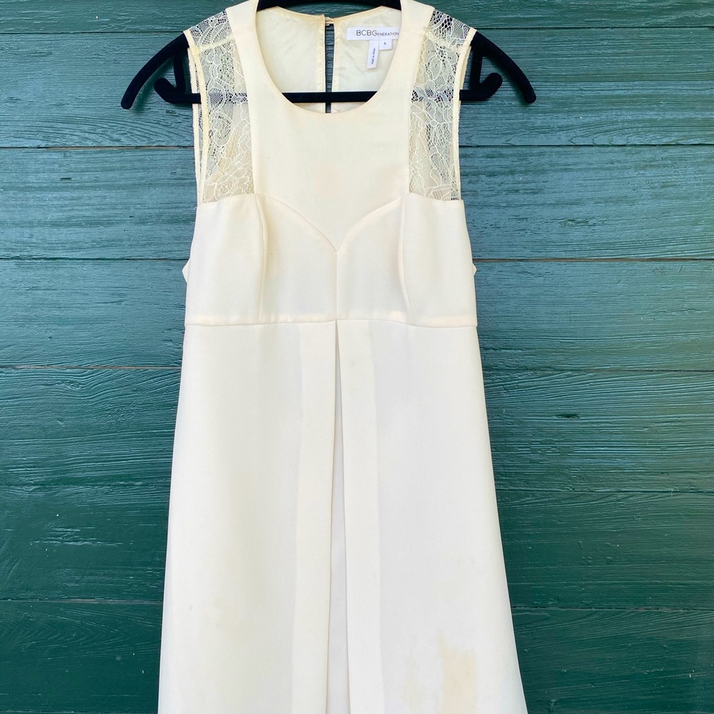 BCBG white dress